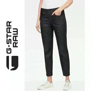 G-Star Raw Jeans D-Staq Mid Waist Skinny Ankle Chino Dark Denim Size 24